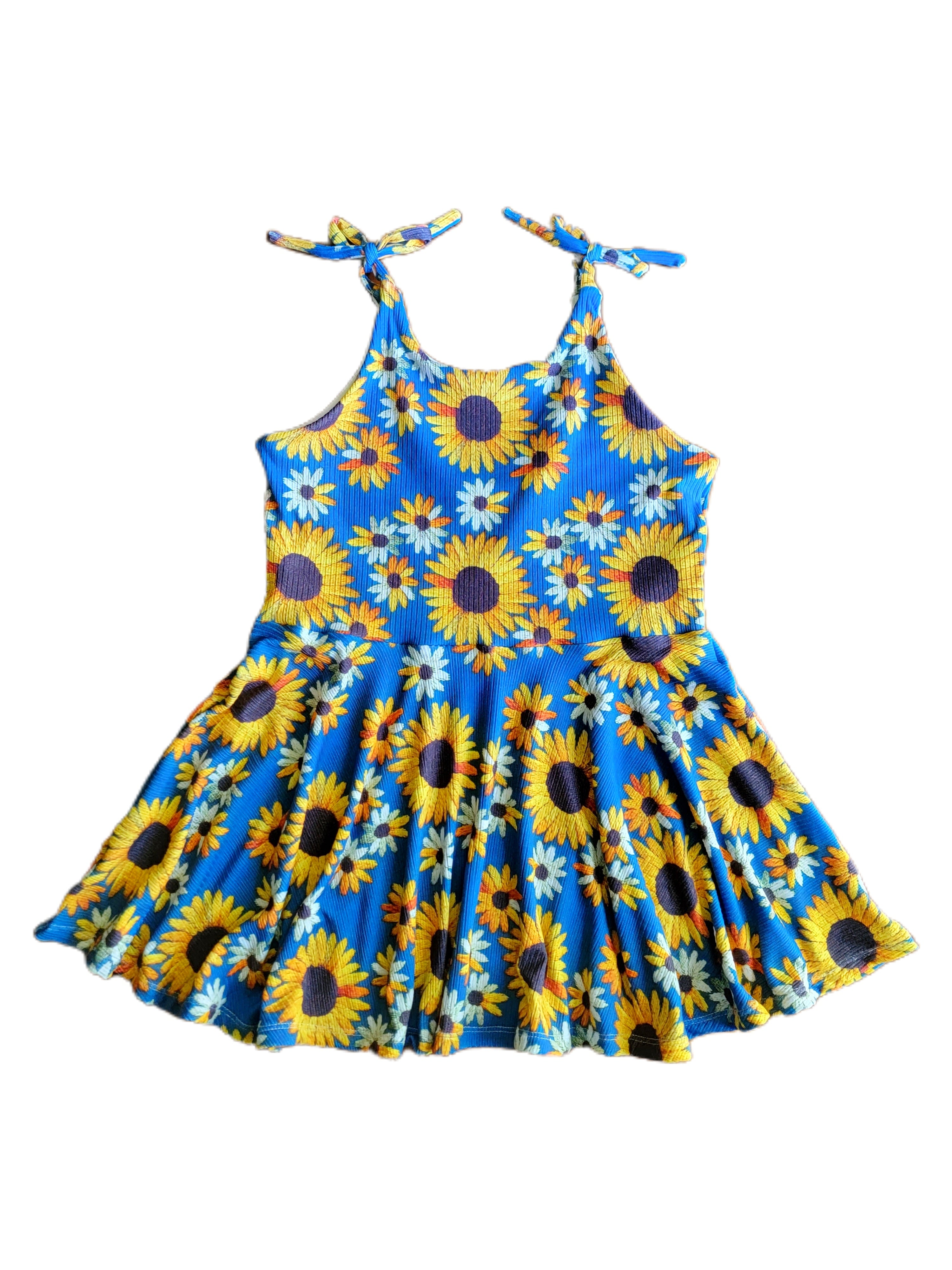 Sunflower Blue Embroidery, Aria Peplum