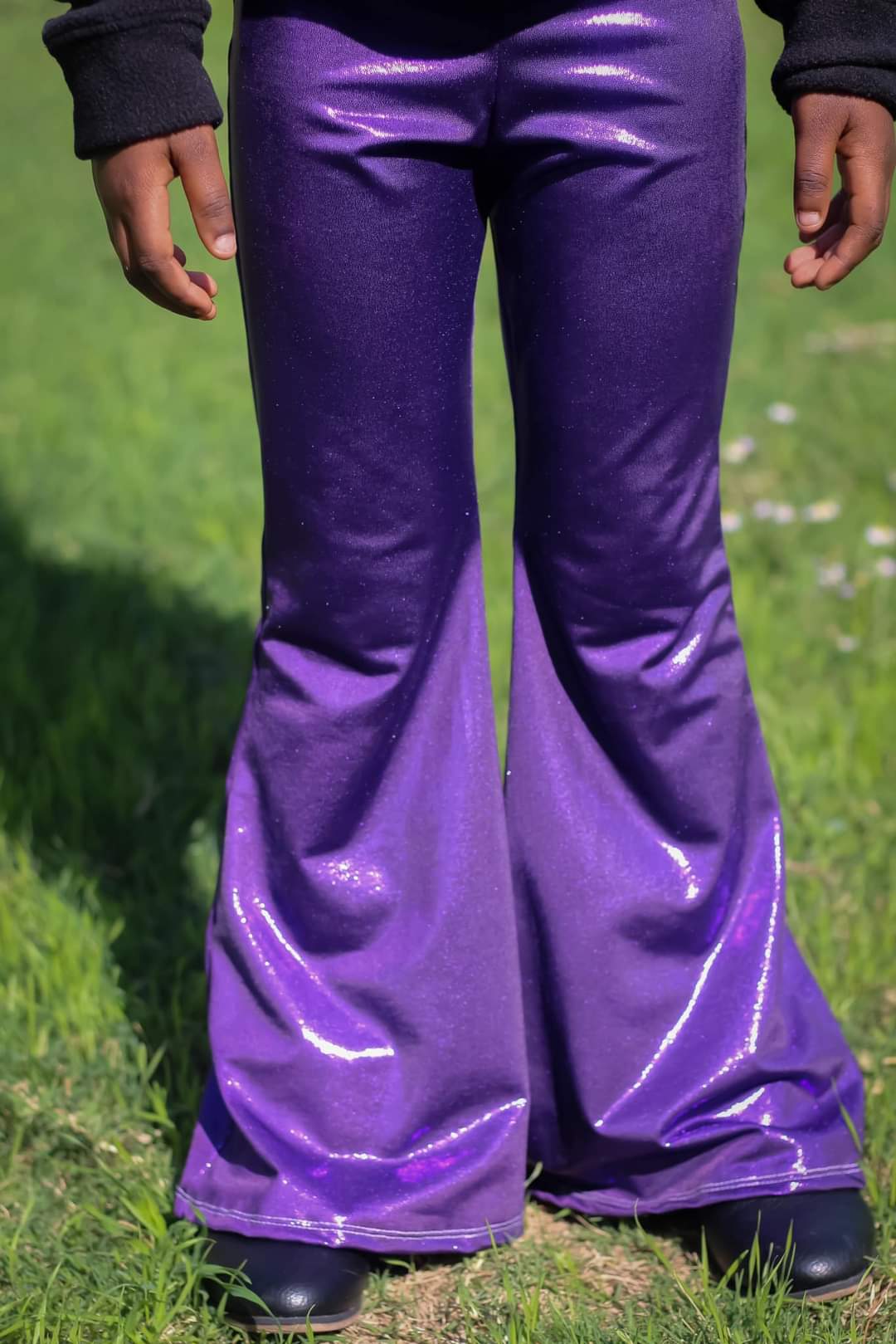 Purple Shimmer Bell Bottoms