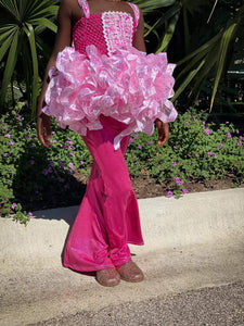 Pink Shimmer Bell Bottoms