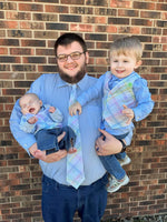 Spring Plaid Reversible Vest