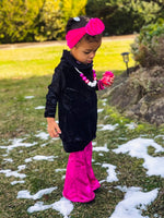 Pink Shimmer Bell Bottoms