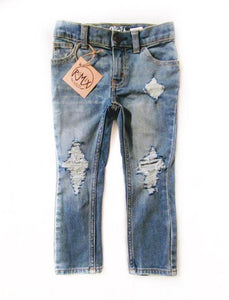 Standard Distressed Jeans, Unisex Fit
